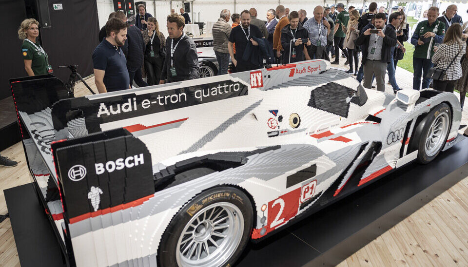 Audi R18 Lego til Oslo Motor Show.