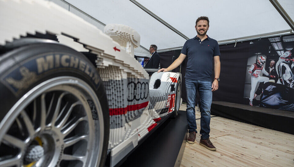 Audi R18 Lego til Oslo Motor Show.