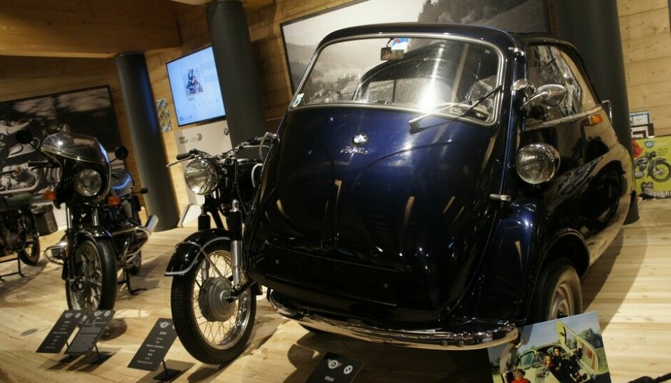 Top Mountain Motorcycle MuseumBlant BMW-syklene finner vi også en Isetta fra 1959.Foto: Jon Winding-Sørensen