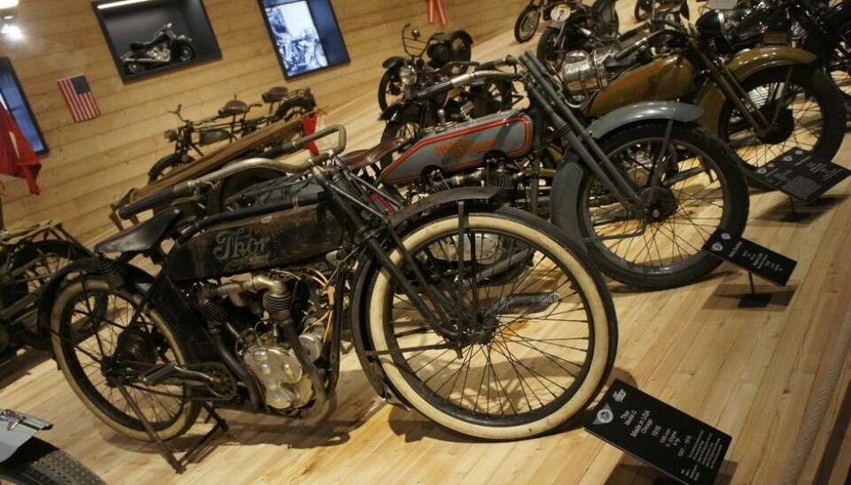 Top Mountain Motorcycle MuseumThor kom fra Chicago. Klassisk V2. 1916.Foto: Jon Winding-Sørensen