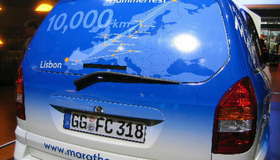 Hydrogenbilen som kjørte fra Hammerfest til Lisboa