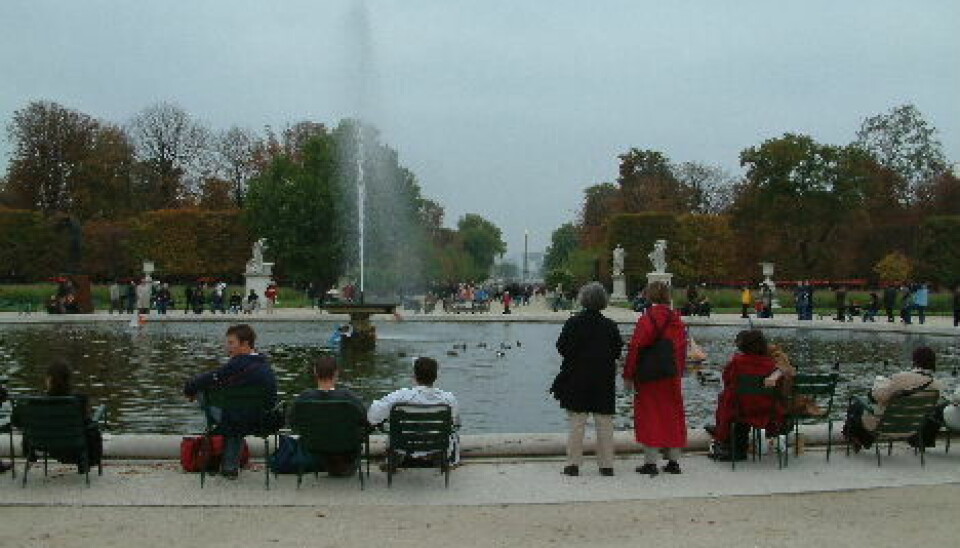 Parken foran Louvre