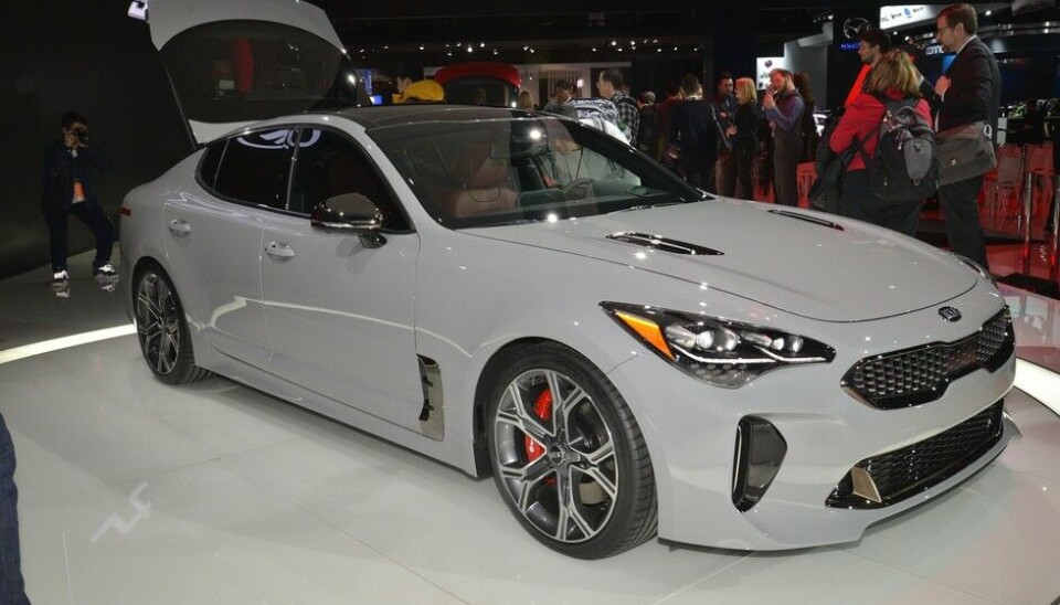 Kia Stinger i Detroit