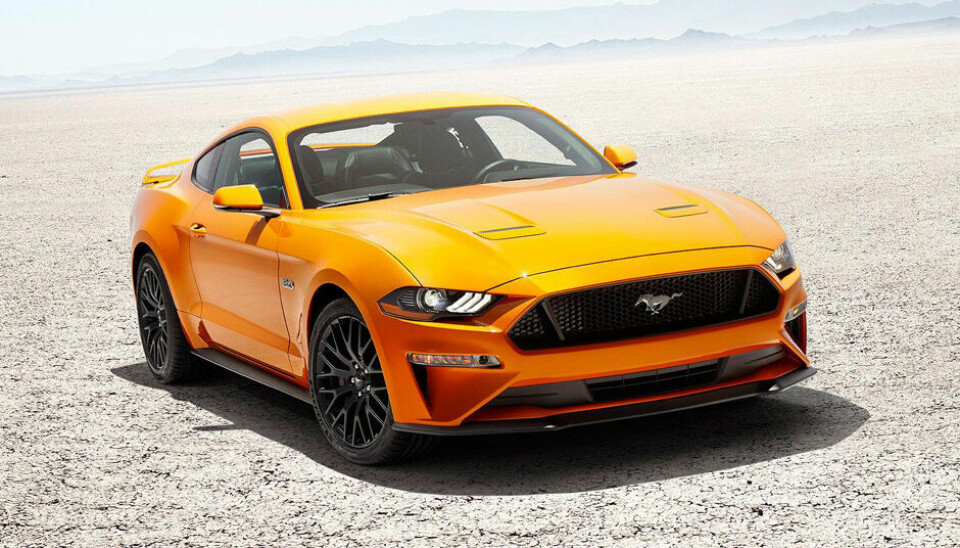 2018 modell Ford Mustang.