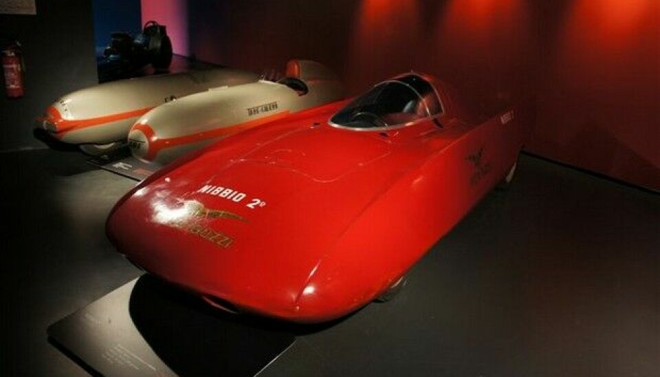 Bilmuseet i TorinoFart var det det dreide seg om. Uansett størrelse eller volum. Formel 1-kjører og ingeniør, Piero Taruffi, var med på begge disseFoto: Jon Winding-Sørensen