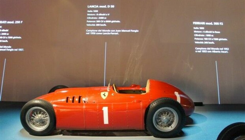 Bilmuseet i TorinoLancia D 50, lovende Formel 1 prosjekt. To løp, Ascari døde, og de ga bort hele greia til FerrariFoto: Jon Winding-Sørensen