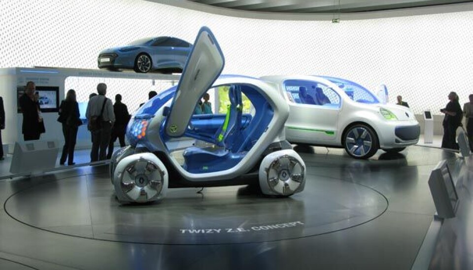 IAA Frankfurt 2009Renault viste et enormt el-bil program som de påsto var realistisk.$Foto: Jon Winding-Sørensen IAA Frankfurt 2009Renault viste et enormt el-bil program som de påsto var realistisk.$Foto: Jon Winding-Sørensen