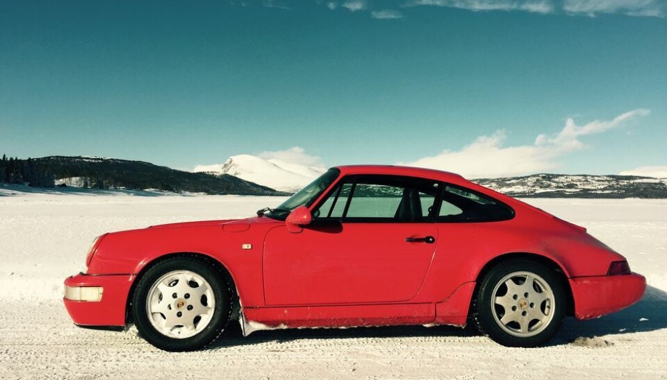 Christian HallanMin herlige Porsche 964 Carrera 4 på iskjøring Tisleifjorden i vinter :-)
