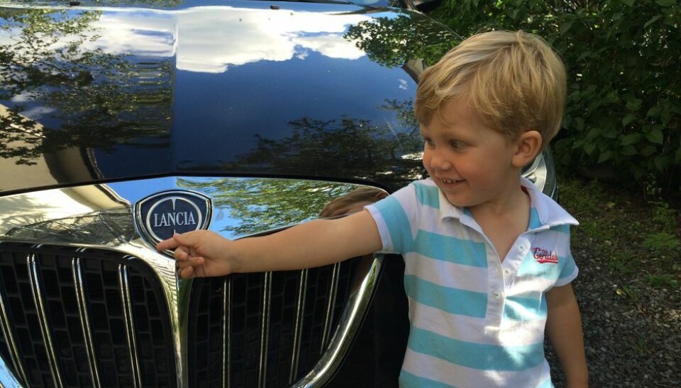 Andre BløSommeren 2014, på vei hjem fra ferie på nordvestlandet. Edvard, snart 3år, kommenterer alle biler, traktorer og andre kjøretøy han ser . At han har full kontroll på volummerkene vet vi, men det er ikke alle merkene i bilboka hans han har sett I det vi passerer Raftevold hotell i Hornindal hører vi fra baksetet: