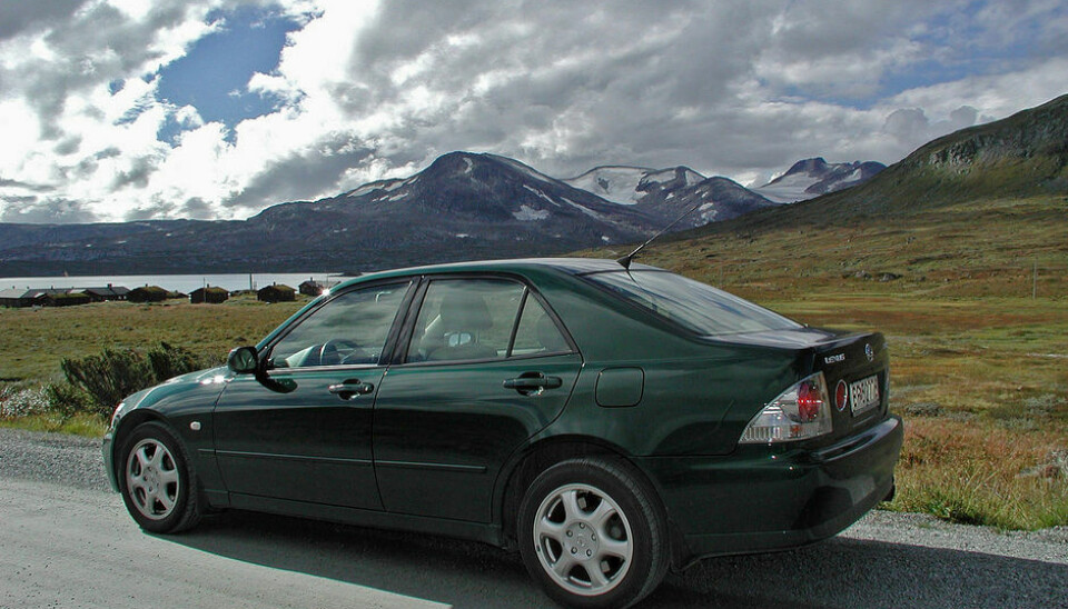 Bjarne ReinholdtMin første Lexus - en IS200, 2000-modell - fotografert på Filefjell.