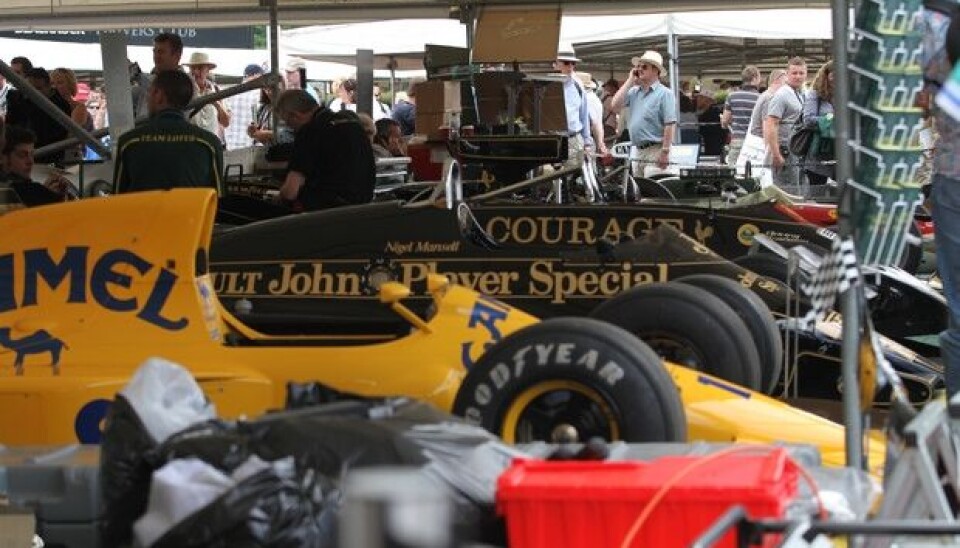 Goodwood Festival of SpeedMye å glede seg over for F1-entusiaster.Foto: Stein Pettersen