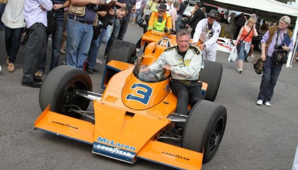 Goodwood Festival of SpeedMcLaren Offenhauser M16C fra 1974, en bil som vant Indy 500 samme år.Foto: Stein Pettersen