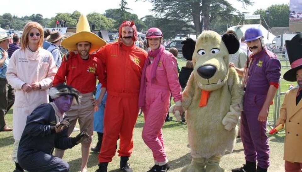 Goodwood Festival of SpeedWacky Racers er egentlig tegnefilm - men her i levende live.Foto: Stein Pettersen
