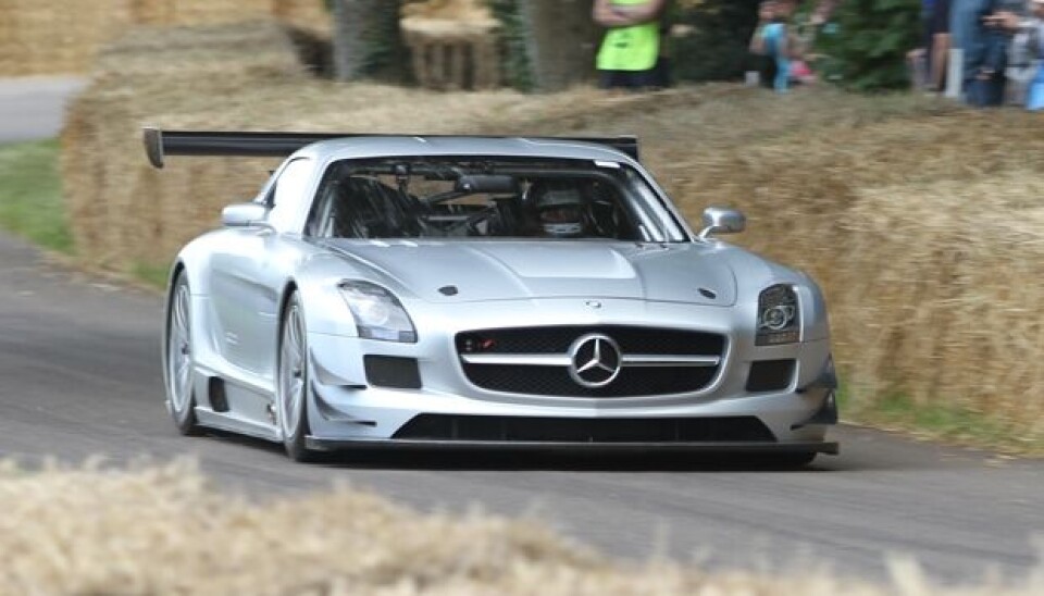 Goodwood Festival of SpeedMercedes SLS i GT3-versjon.Foto: Stein Pettersen