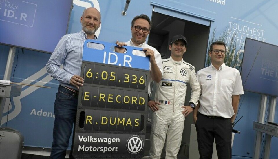 Volkswagen ID.R setter rekord på Nordsløyfa
