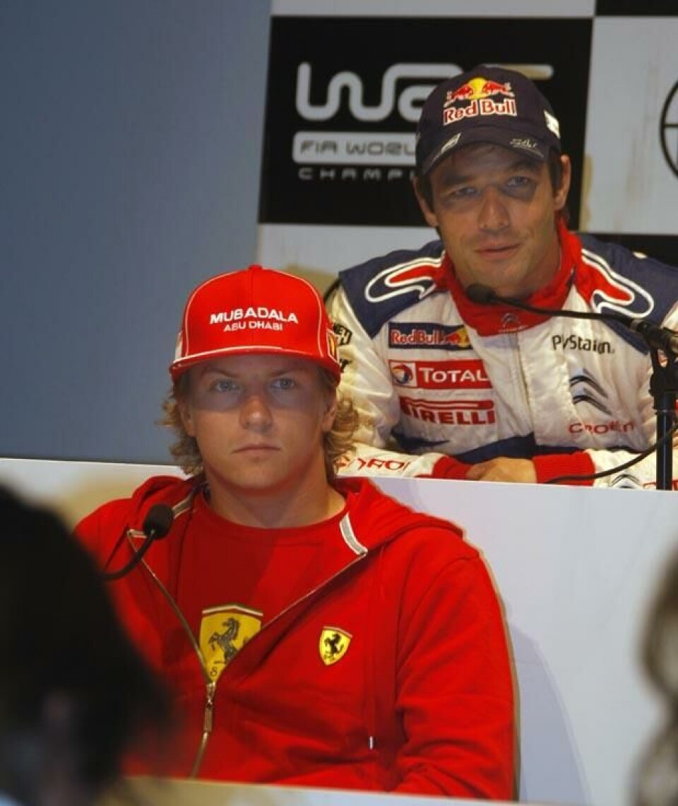 Nye teamkompiser: Kimi Räikkönen og Sebastien Loeb: