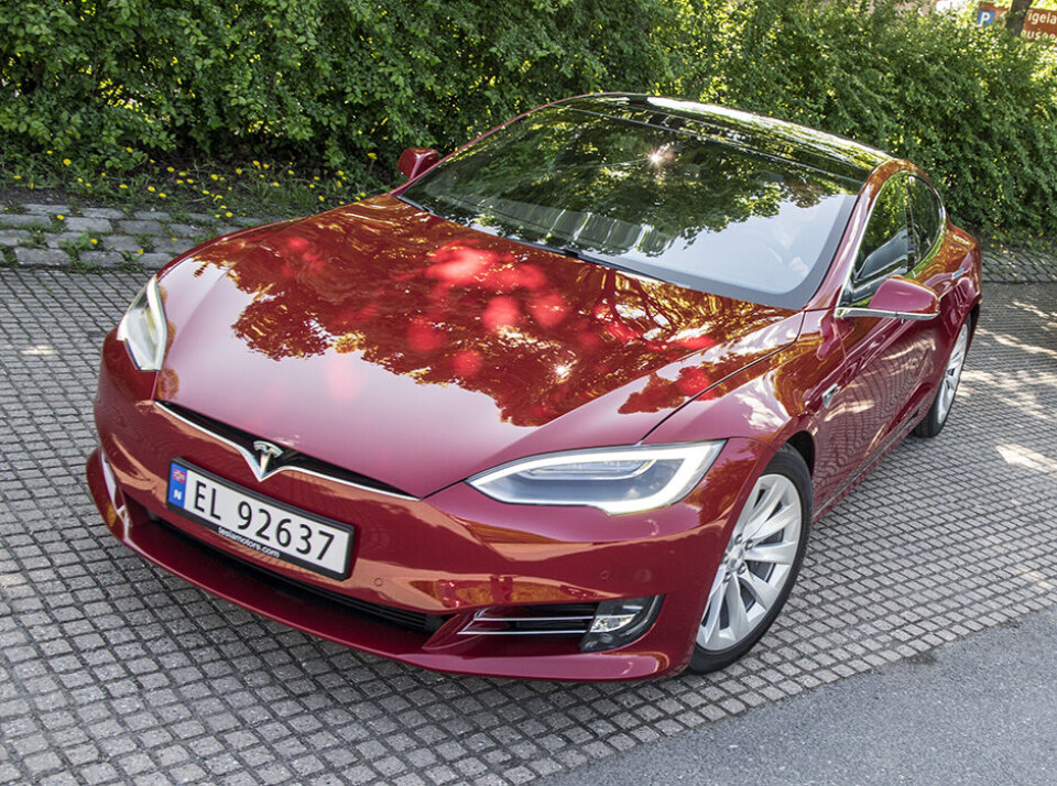 Oppgradert Tesla Model S. (Foto: Øivind Skar)