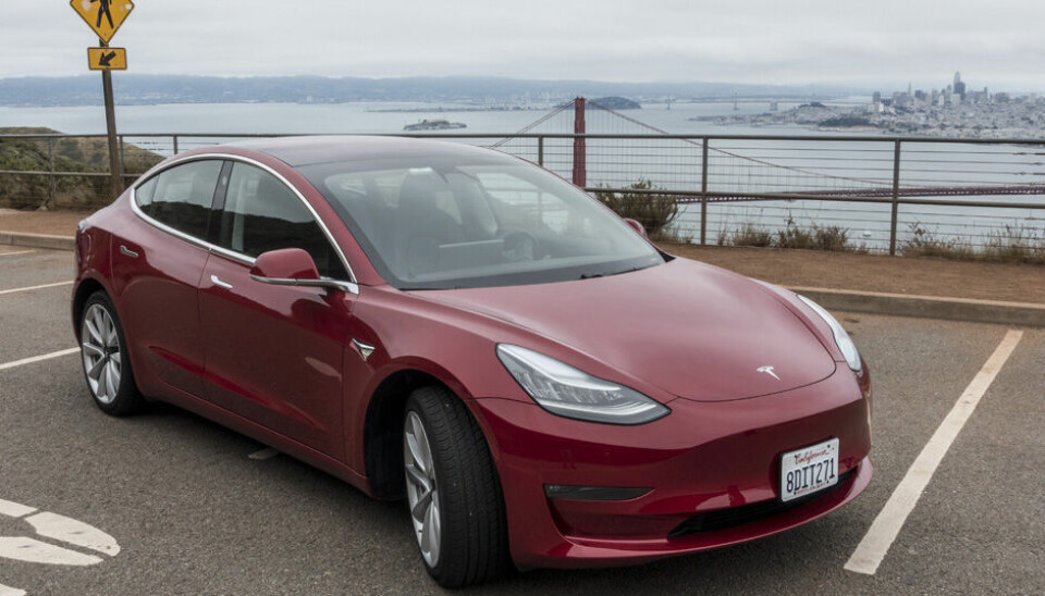 Prøvekjørt i San Francisco: Tesla Model 3. (Foto: Øivind Skar)