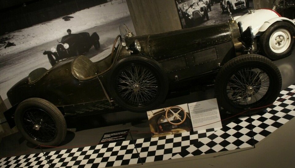 Fra Motorsport-utstillingen på VegmuseetBugatti Type 30,'Gråen». 1925