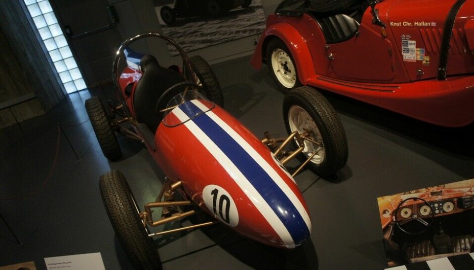 Fra Motorsport-utstillingen på VegmuseetRJ 500, Formel IV. 1949.