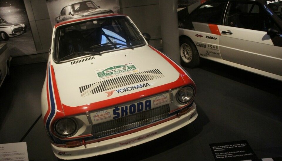 Fra Motorsport-utstillingen på VegmuseetSkoda 130 RS 1961