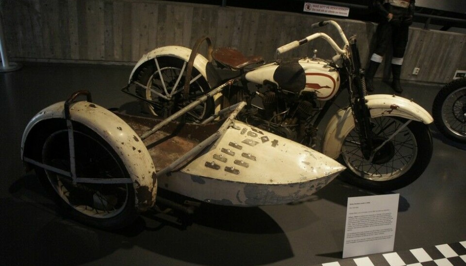 Fra Motorsport-utstillingen på VegmuseetHarley-Davidson 1929