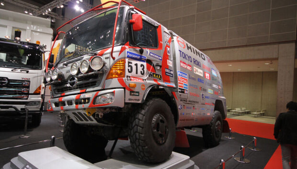 Tokyo Motor Show 2011Hino har ambisjoner i Paris Dakar og viste denne tøffingen Tokyo Motor Show 2011Hino har ambisjoner i Paris Dakar og viste denne tøffingen