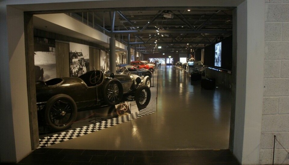 Fra Motorsport-utstillingen på Vegmuseet