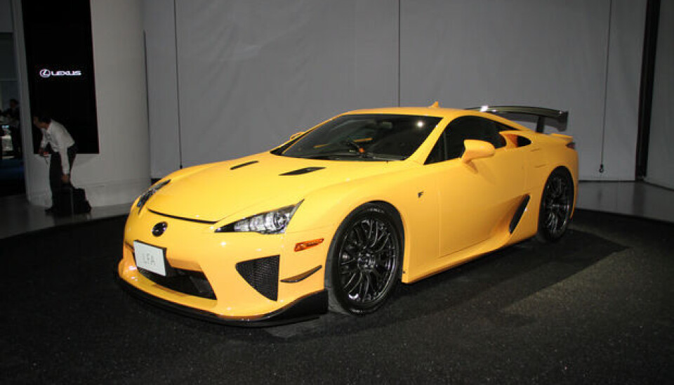 Tokyo Motor Show 2011LFA kommer stadig i noen nye verjsoner - her med Nurburgring-spesial Tokyo Motor Show 2011LFA kommer stadig i noen nye verjsoner - her med Nurburgring-spesial