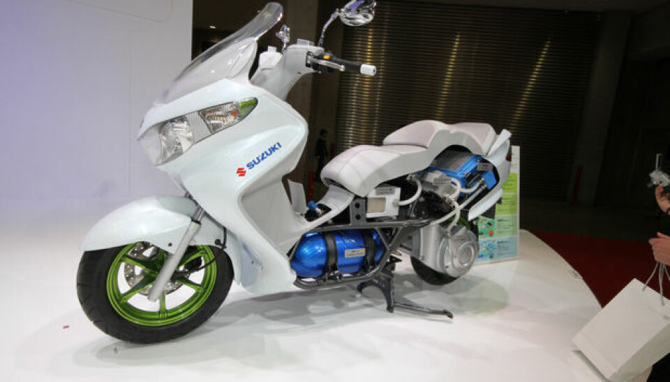 Tokyo Motor ShowBrenselcelle på scooter - lang rekkevidde en av fordelene