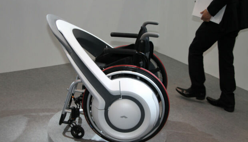 Tokyo Motor ShowDen desidert kuleste rullestolen i gata