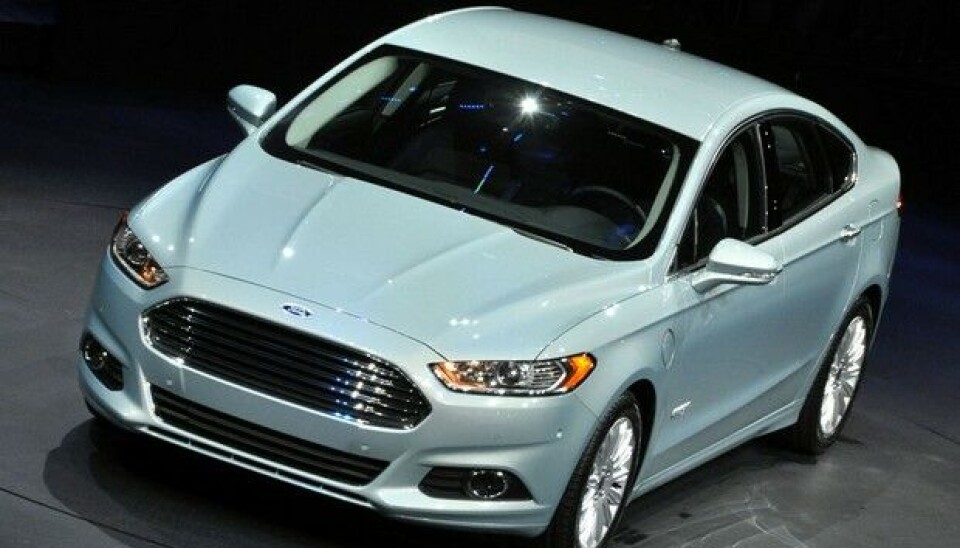 NAIAS, Detroit 2012:Ford Fusion, 4,80 meter lang nær opptil neste generasjon Mondeo.Foto: Øivind Skar