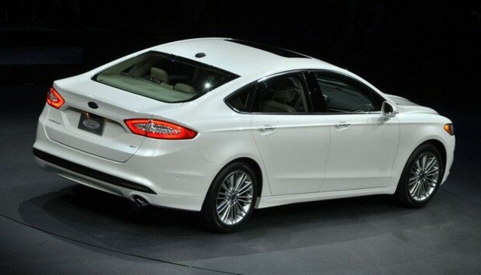 NAIAS, Detroit 2012:Ford Fusion, en av Fords nye verdensbiler.Foto: Øivind Skar