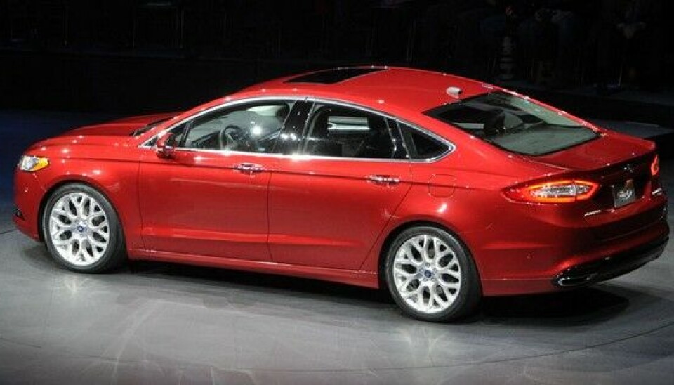 NAIAS, Detroit 2012:Ford Fusion, flott å se på.Foto: Øivind Skar