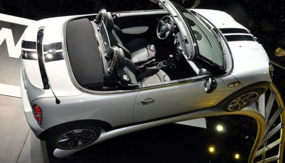 NAIAS, Detroit 2012:Mini roadster. En av Detroit-messens lekreste.Foto: Øivind Skar