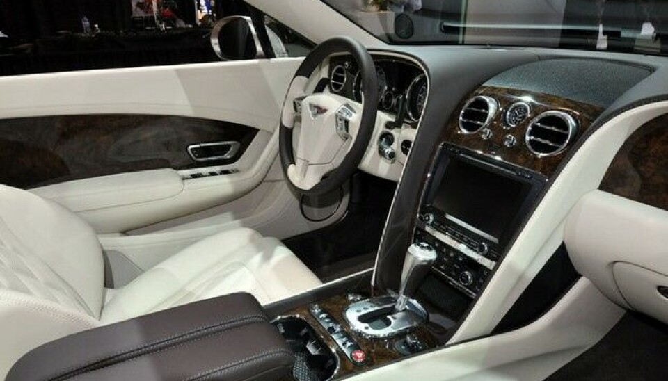 NAIAS, Detroit 2012:Førerplassen i Bentley.Foto: Øivind Skar