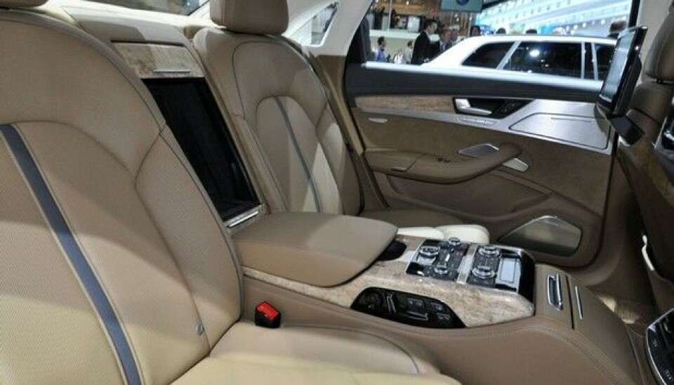 NAIAS, Detroit 2012:Baksetet i lang Audi A8Foto: Øivind Skar