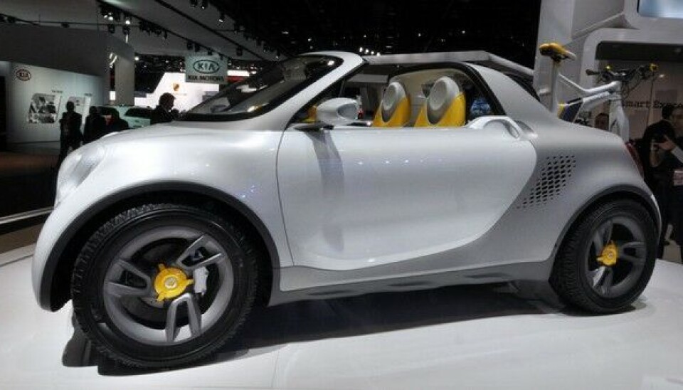 NAIAS, Detroit 2012:Smart For-Us, konseptet på en litt spesiell pickuptruck. Foto: Øivind Skar