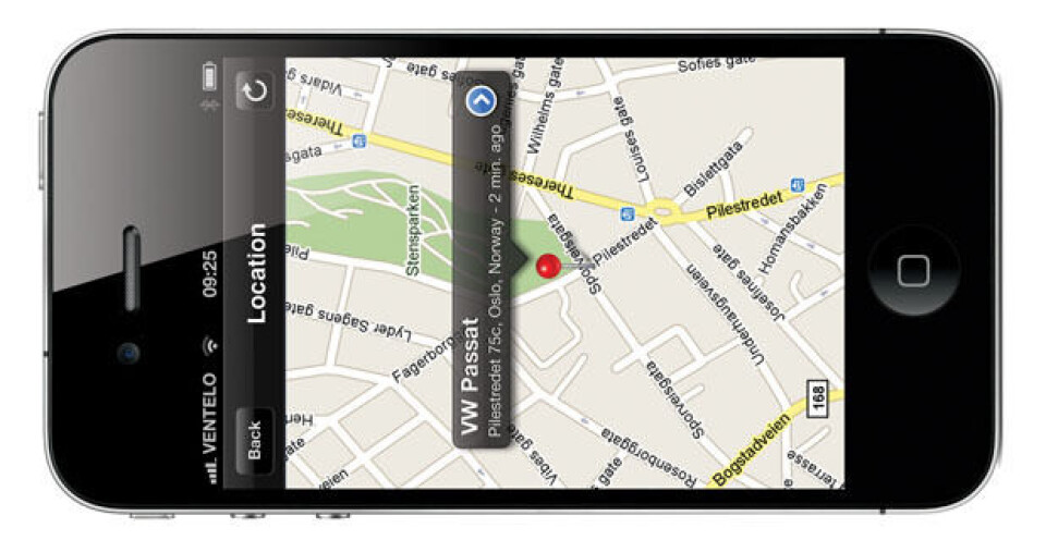 Mobilen sladrer om bilen flyttes