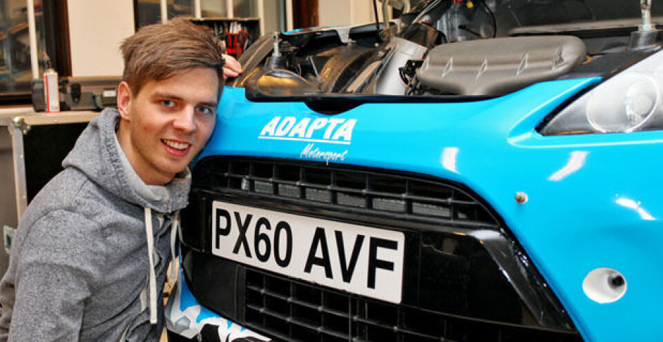 Brynildsen i WRC-bil
