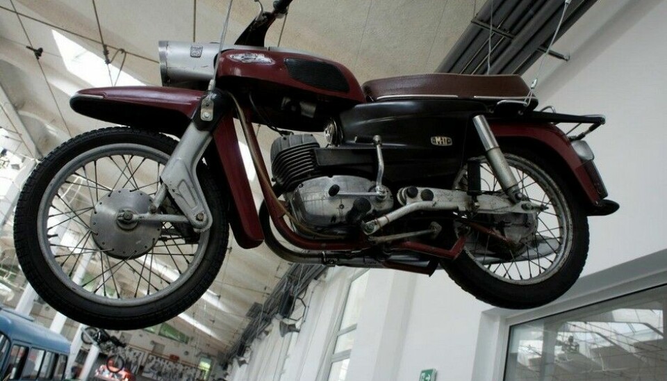 Museet for Teknologi og TransportGazela, 175 kubikk, ca. midt på 60-tallet. Første polske motorsykkel med 12 Volt anlegg. Var allikevel kjent for sine stadige sammenbrudd. (Foto: Jon Winding-Sørensen)