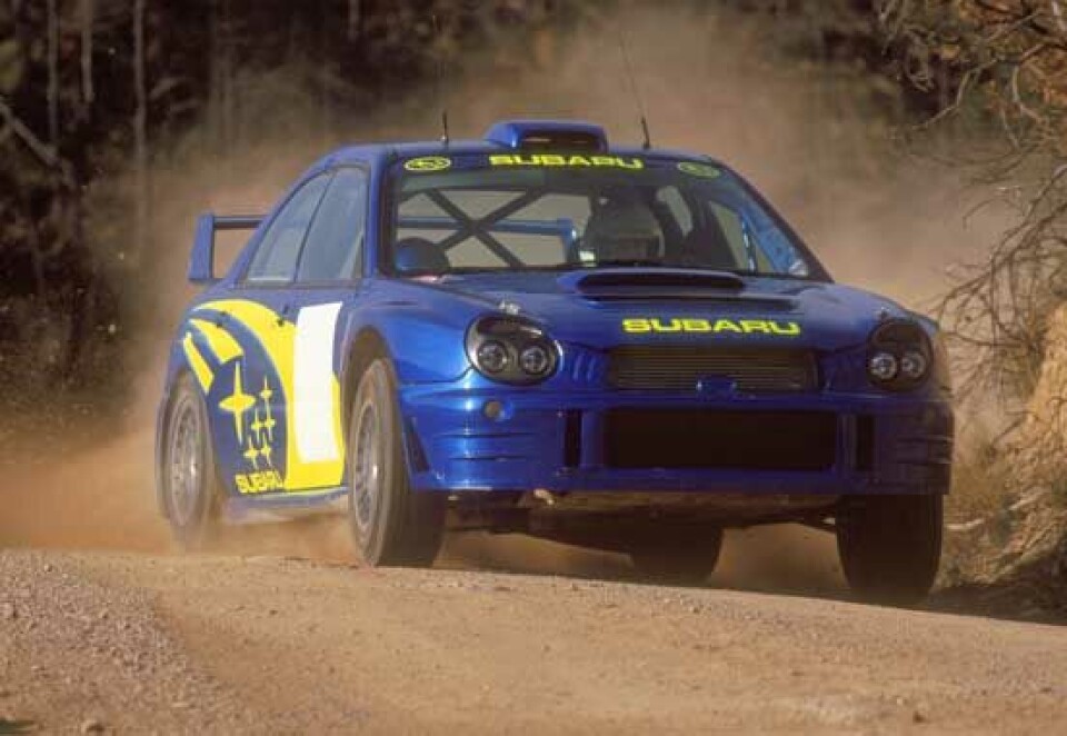 Subaru WRC med Petter Solberg