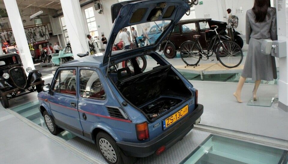 Museet for Teknologi og TransportFiat 126p ble produsert i mange versjoner, og du ser dem fremdeles på gatene også. Ikke bare på museer. (Foto: Jon Winding-Sørensen) Museet for Teknologi og TransportFiat 126p ble produsert i mange versjoner, og du ser dem fremdeles på gatene også. Ikke bare på museer. (Foto: Jon Winding-Sørensen)