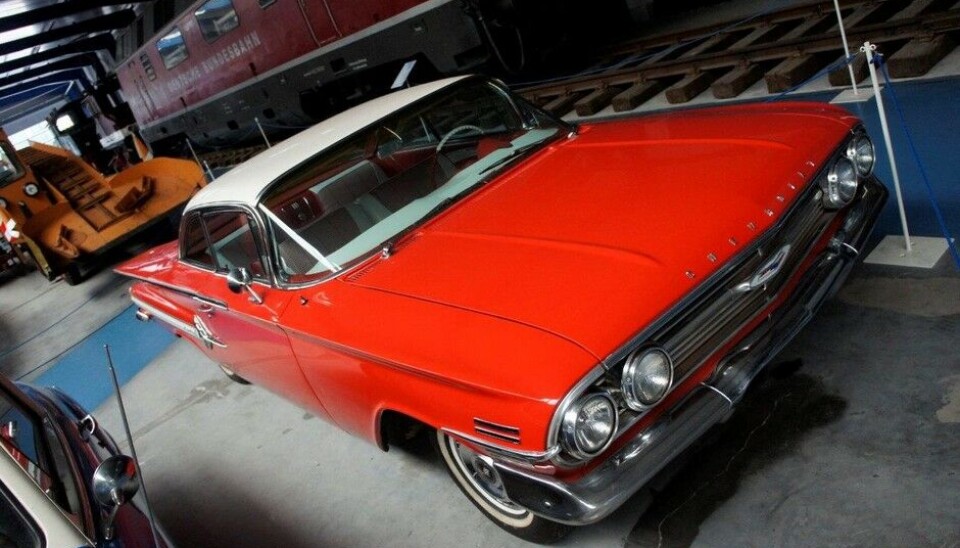 Eisenbahn & Tehnik Museum - Prora
og så er den neste en Chevrolet Impala fra 1960. Men om det var noen øst-tysk historie her, aner jeg ikke. (Foto: Jon Winding-Sørensen) Eisenbahn & Tehnik Museum - Prora
og så er den neste en Chevrolet Impala fra 1960. Men om det var noen øst-tysk historie her, aner jeg ikke. (Foto: Jon Winding-Sørensen)