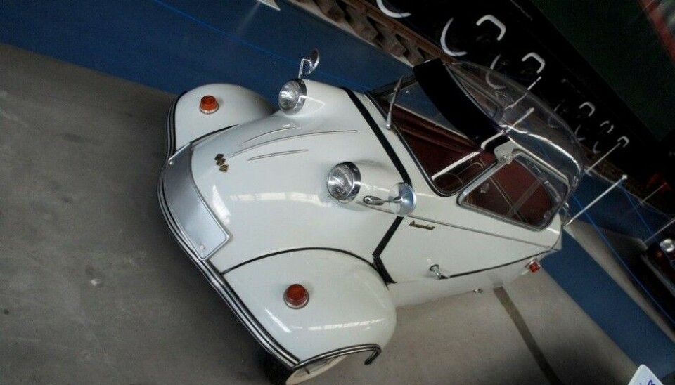 Eisenbahn & Tehnik Museum - ProraDet kunne bli varmt under kuppelen på en Messerschmitt. 1958, 200 ccm og 90 km/t! (Foto: Jon Winding-Sørensen) Eisenbahn & Tehnik Museum - ProraDet kunne bli varmt under kuppelen på en Messerschmitt. 1958, 200 ccm og 90 km/t! (Foto: Jon Winding-Sørensen)