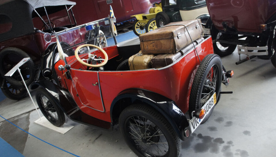 Eisenbahn & Tehnik Museum - ProraDenne lille sjarmøren er tysk lisens av Austin 7. Dixi het den da, 1928, og er i realiteten starten på BMWs bilengasjement. (Foto: Jon Winding-Sørensen) Eisenbahn & Tehnik Museum - ProraDenne lille sjarmøren er tysk lisens av Austin 7. Dixi het den da, 1928, og er i realiteten starten på BMWs bilengasjement. (Foto: Jon Winding-Sørensen)