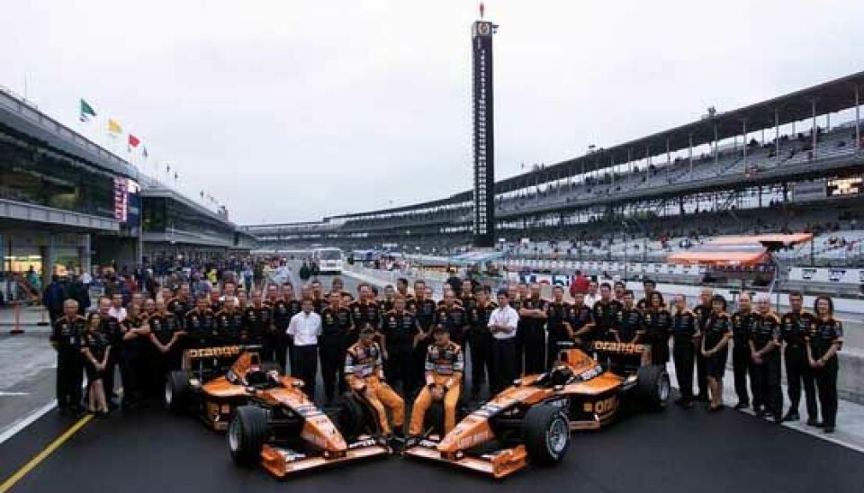 Arrows-teamet pÃ¥ Indianapolis