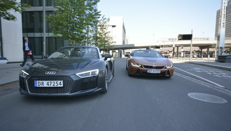 Audi R8 og BMW i8
