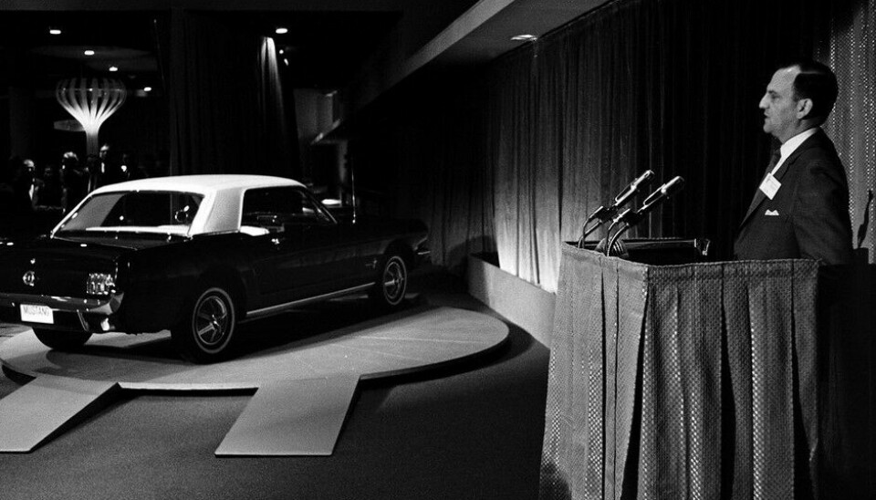 Ford Mustang feirer 10 millionerVerdensutstillingen i New York 1964
