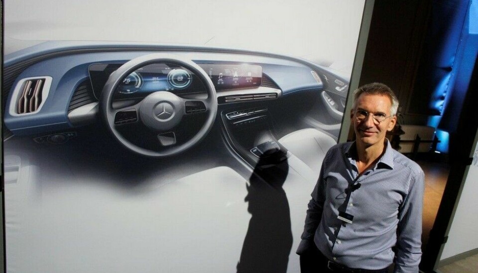 Mercedes-Benz EQCHartrmut Sinkwitz, sjef for interiør design hadde fått lov til å boltre seg. Litt.Foto: Jon Winding-Sørensen